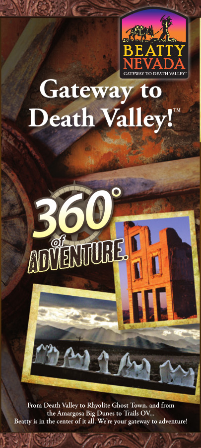 Gateway to Death Valley rack card