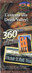 Gateway to Death Valley rack card, Italian