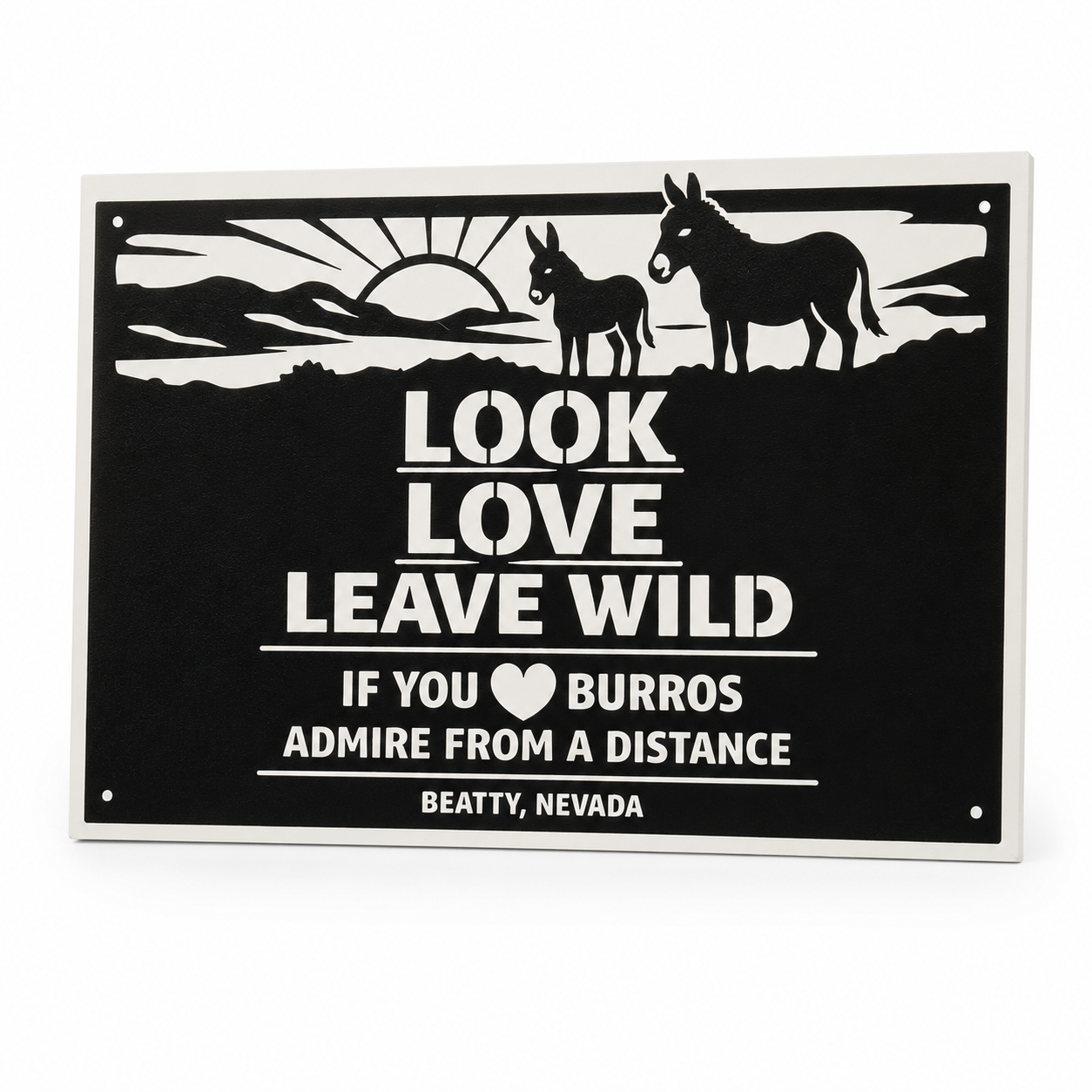 Burro Metal Sign