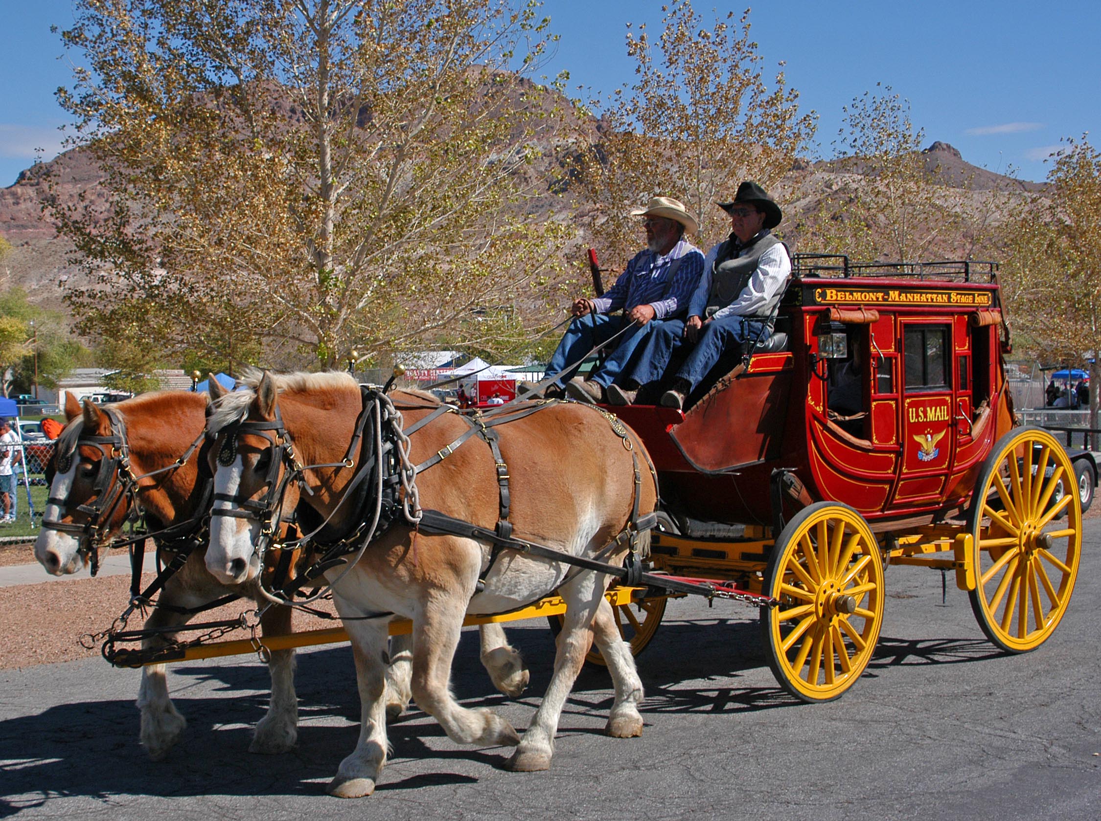 Stagecoach rides at Beatty Days