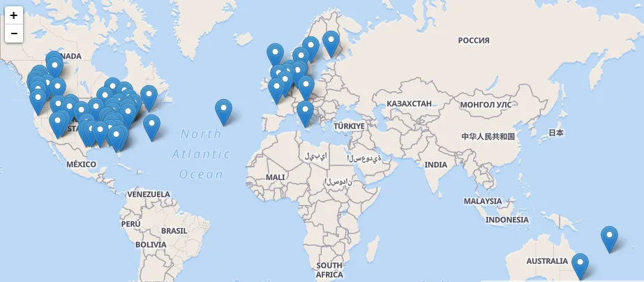 Interactive Geocache Map